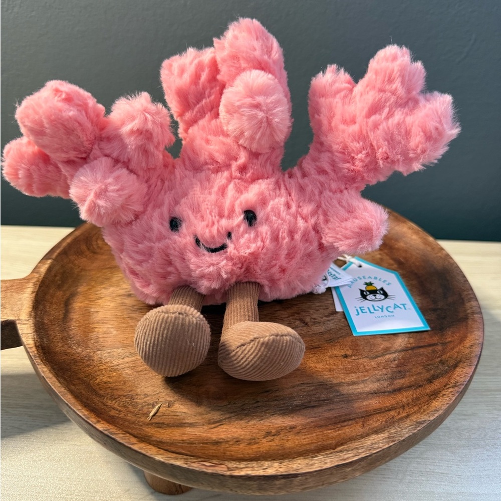 BNWT Jellycat “Coral” (with dust bag) HARD TO FIND!!